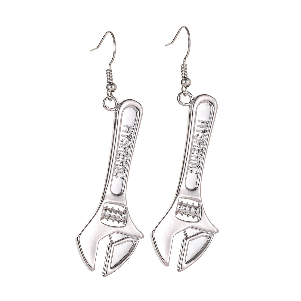 Wholesale Wrench Vintage Alloy Earrings
